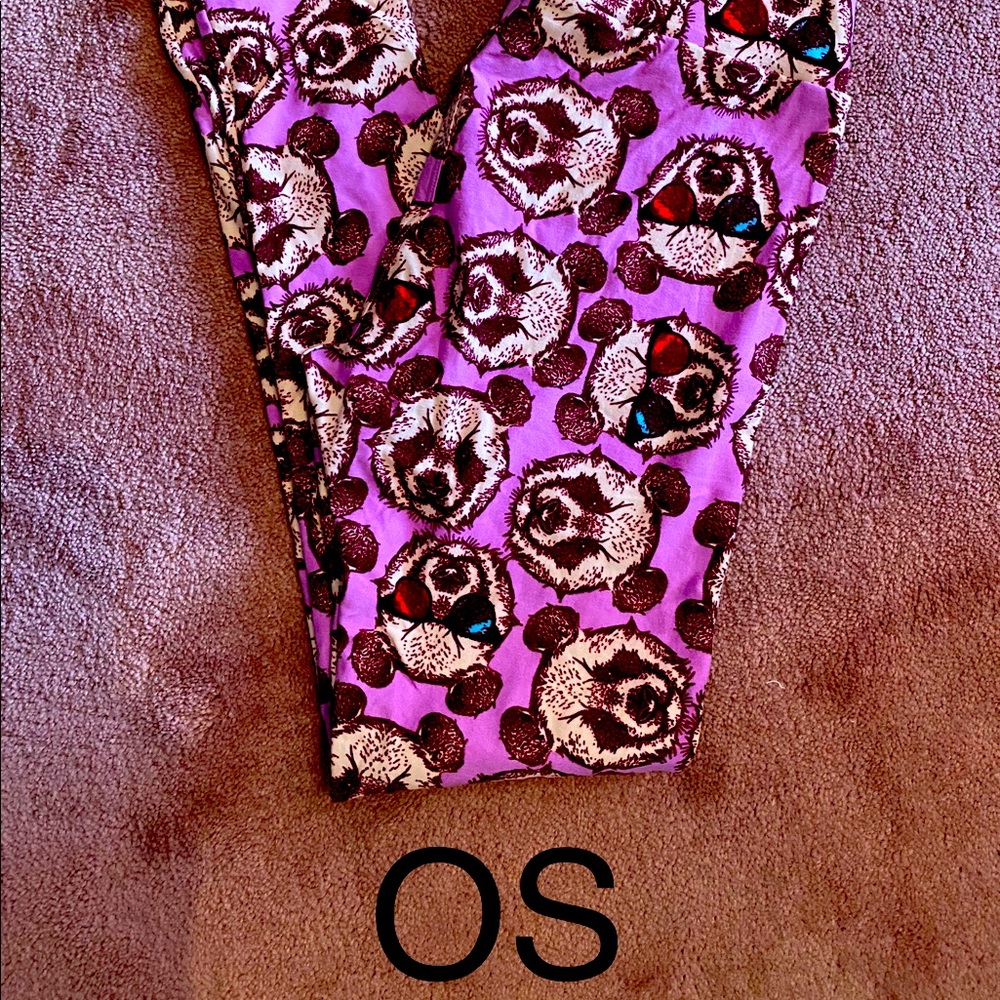 Unicorn panda with glasses Lularoe Leggings